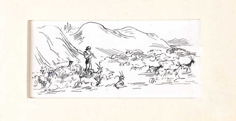 Бехтеев Владимир Георгиевич. Иллюстрация к роману Лонга «Дафнис и Хлоя»